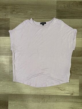 Buffalo David Bitton short sleeve Soft Lilac Boxy Tee